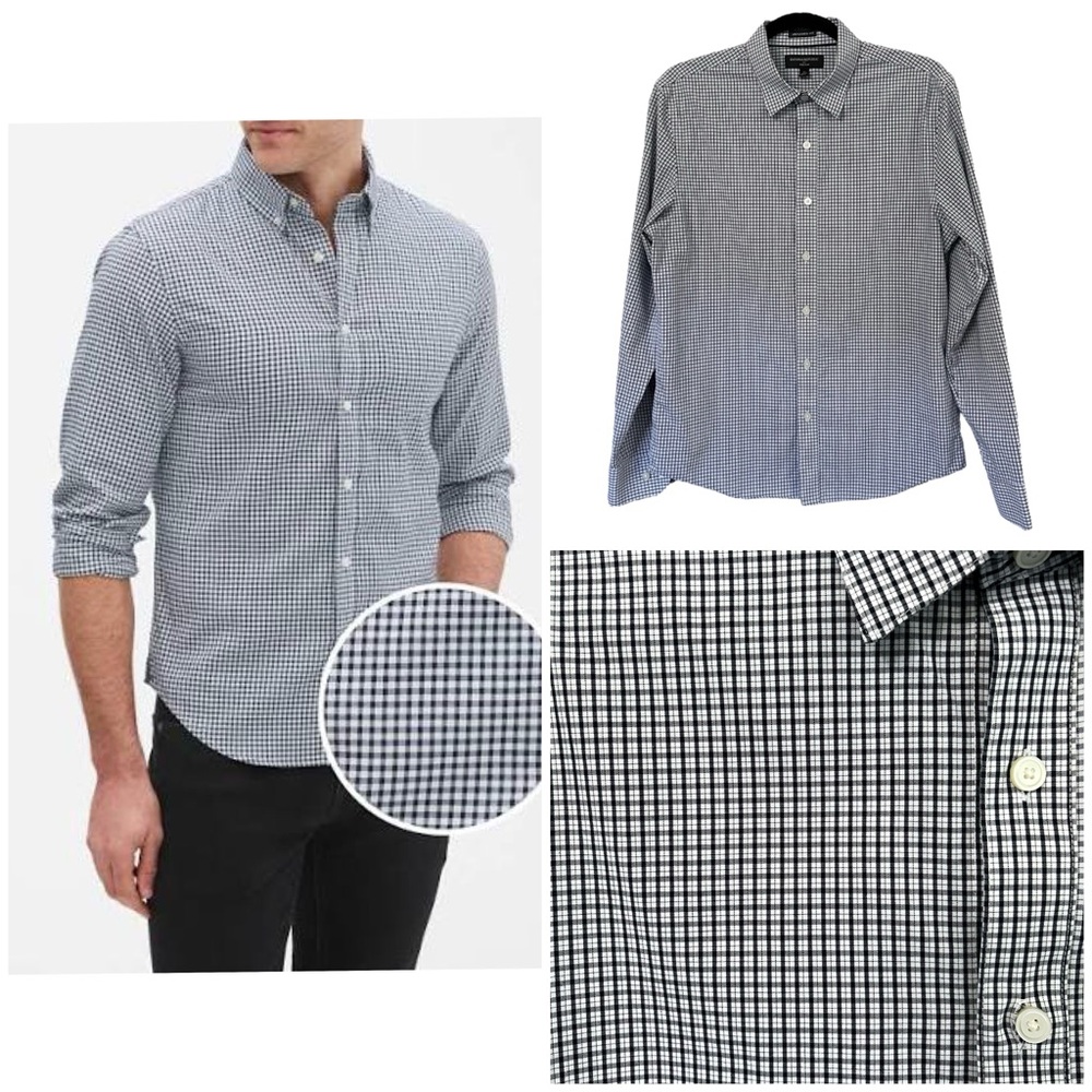 Banana Republic - Men’s Slim Untucked Fit Button Down Dress Shirt | Size Medium